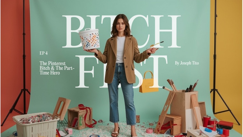 Bitch Fest Podcast episode artwork — parenting roles and the part-time hero dad
